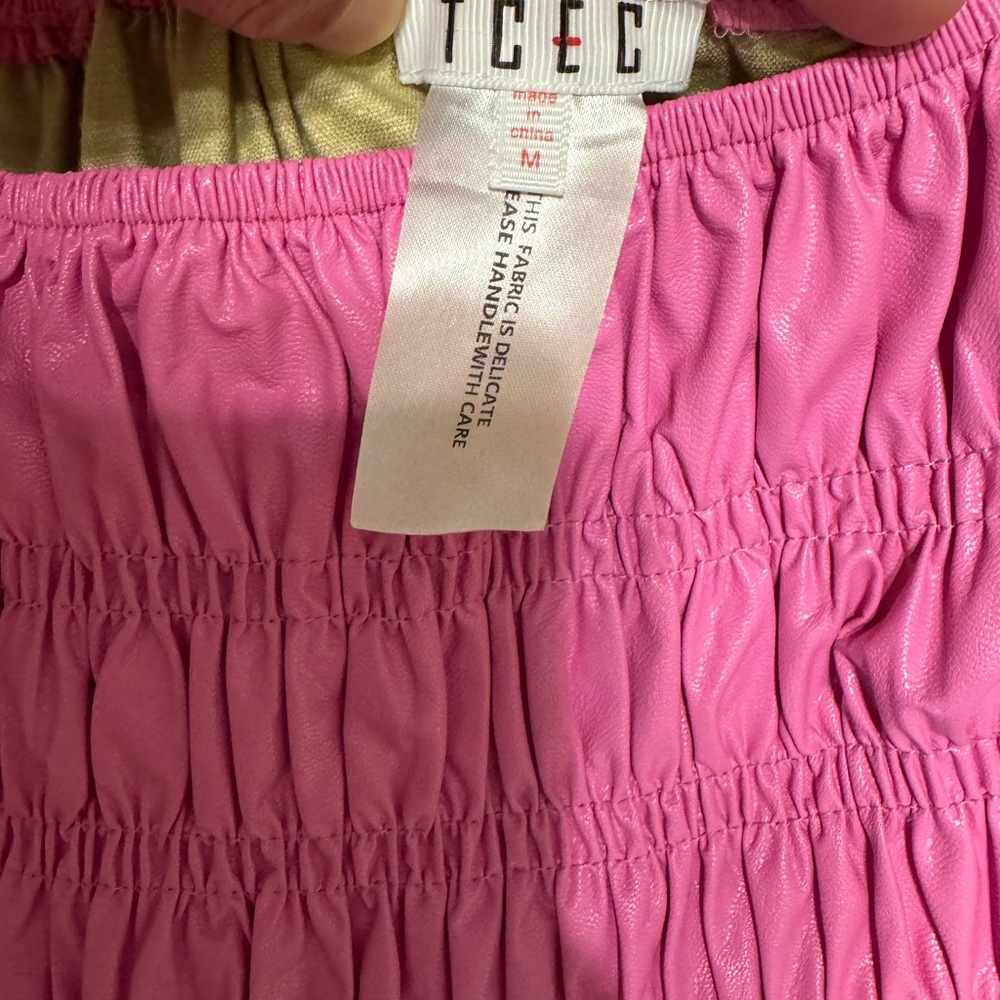 TCEC Vibrant Pink Gathered Dress - Picture 14 of 17